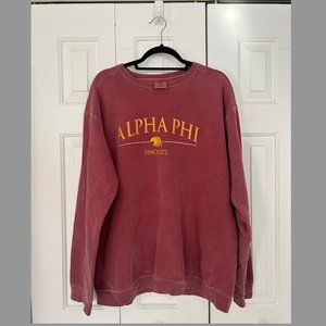 Comfort Colors Alpha Phi Sorority Sweatshirt